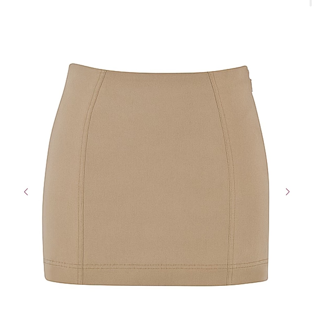 House of CB Tan Nisha Sculpting Mini Skirt XS